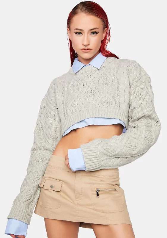 Wardrobe Refresh Sonny Knit Crop Sweater