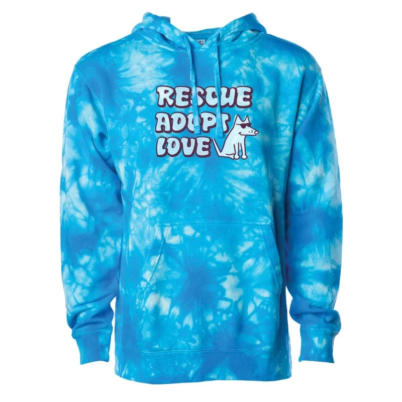 Lightweight Fabric Rescue Adopt Love - Sweatshirt Pullover Hoodie