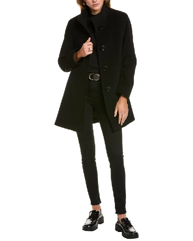 Best Online Boutiques For Women Cinzia Rocca Icons Wool & Cashmere-Blend Coat