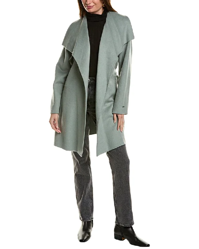 Big Sale Event Tahari Ella Wool-Blend Wrap Coat