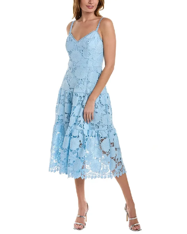 Brand Name Clothing Discount Extravaganza Marchesa Notte Lace Midi Dress